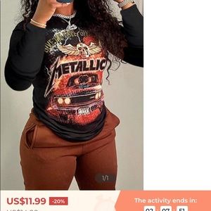 Soft long sleeve band tee